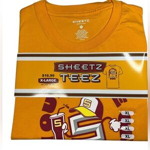 NWT - Sheetz tee - Gold - Size XL